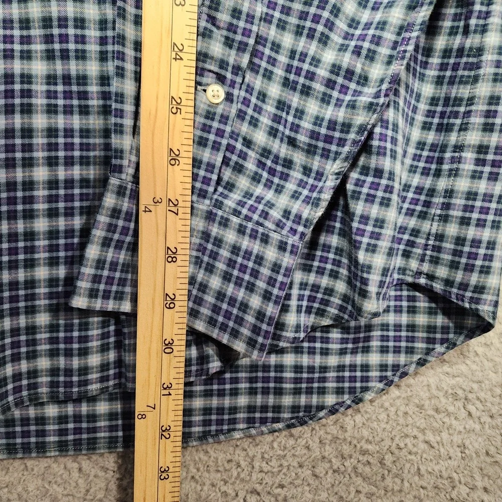 Polo Ralph Lauren Oxford‎ Mens Long Sleeve Blue Plaid Size XL